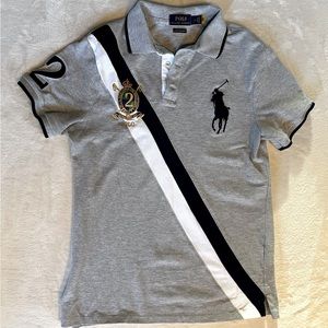 Polo Ralph Lauren men’s big pony slim fit polo shirt w/ emblem- size medium